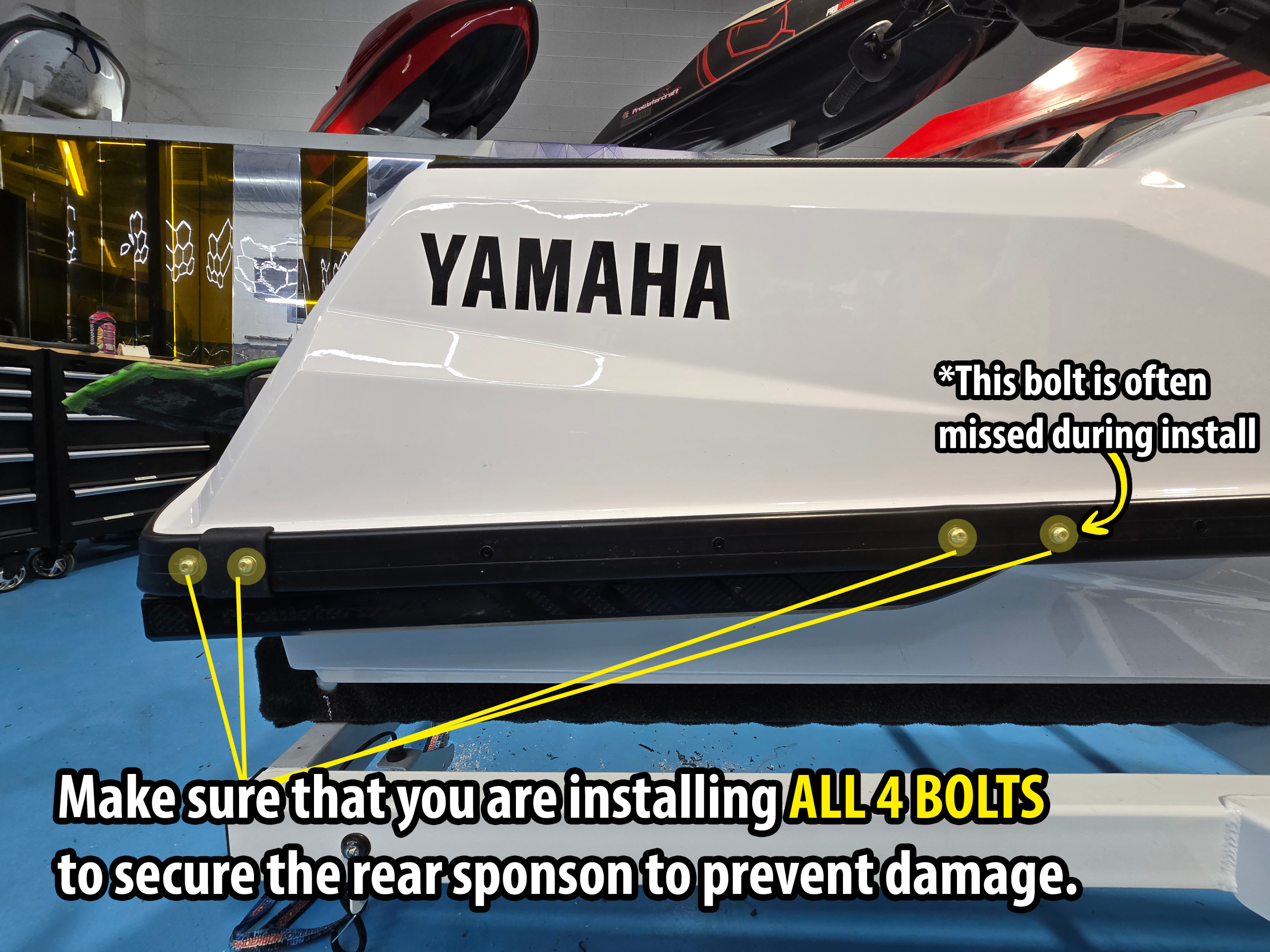 Yamaha SuperJet Wedge Rear Sponsons