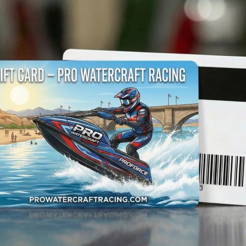 Proforce on the front of the gift card